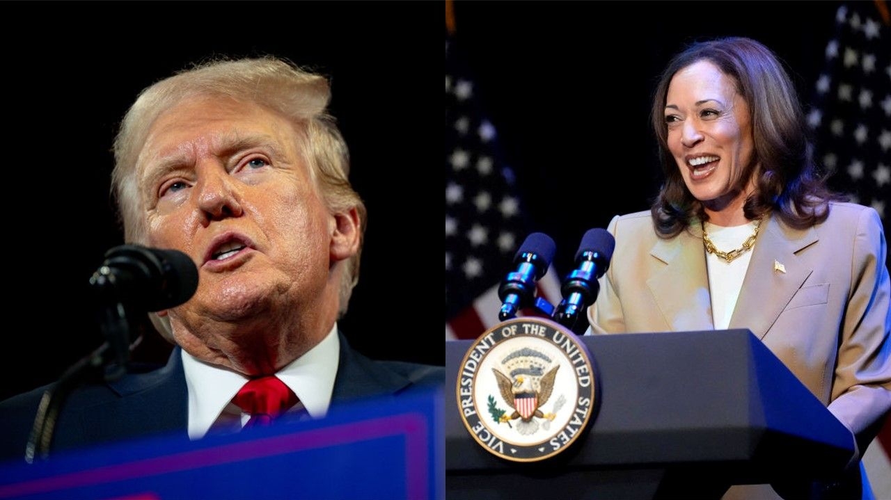 Pesquisa revela empate técnico entre Trump e Kamala em três estados