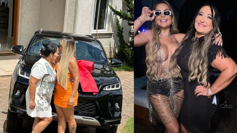 Deolane e Solange Bezerra aparecem pela primeira vez nas redes sociais