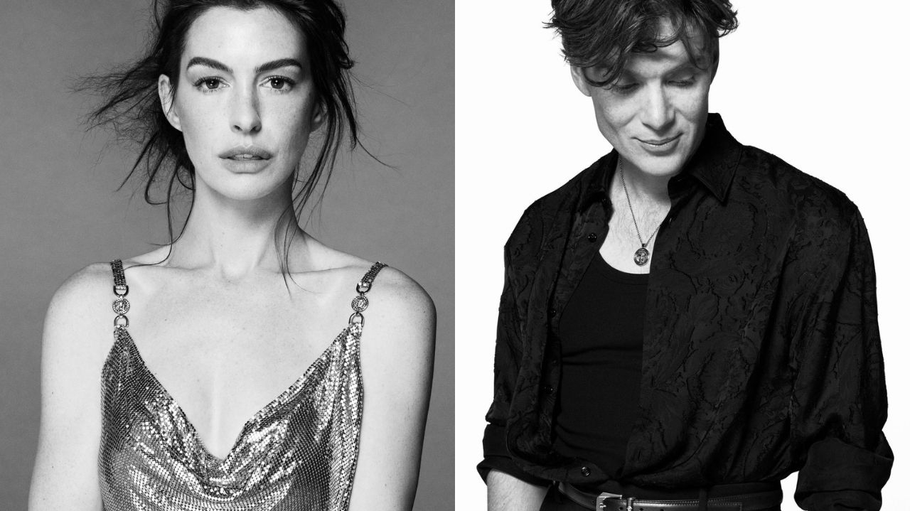 Versace lança campanha com Anne Hathaway e Cillian Murphy