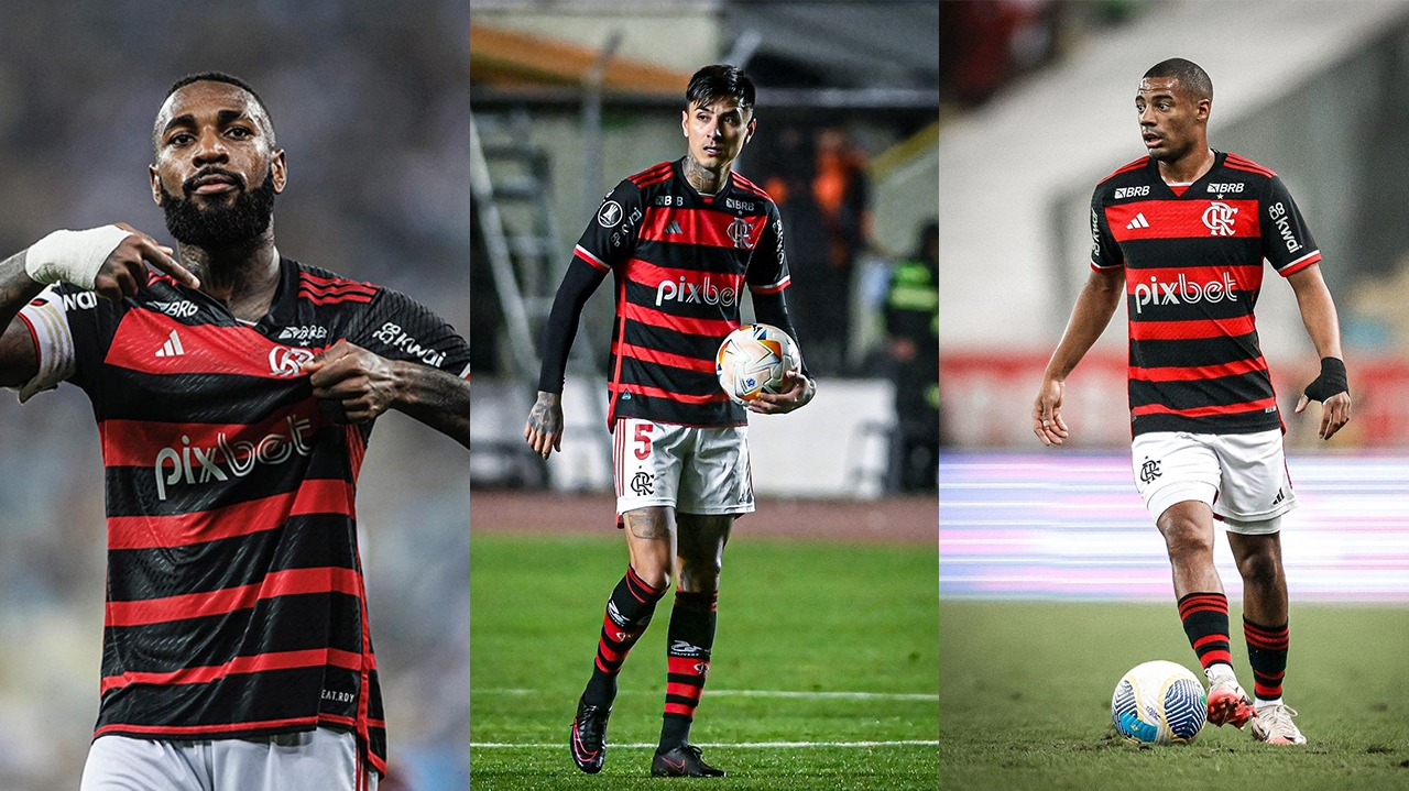 Flamengo enfrenta Fluminense sem Gerson, Pulgar e De la Cruz
