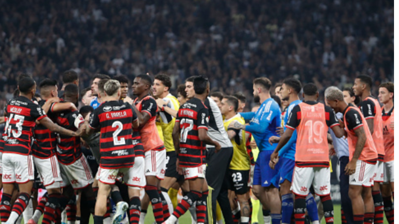 STJD condena Yuri e Alcaraz por causa de agressões em jogo entre Corinthians e Flamengo
