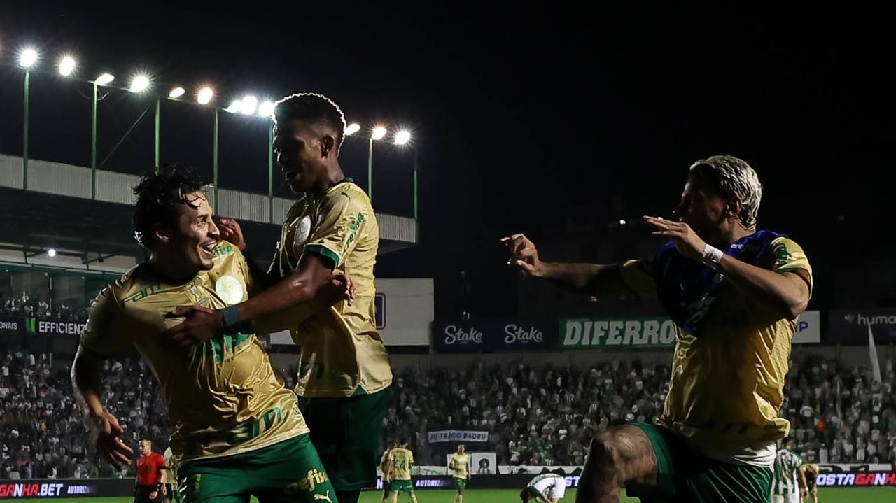 Chuva de gols: Palmeiras vence Juventude fora de casa e encosta de vez no líder Botafogo