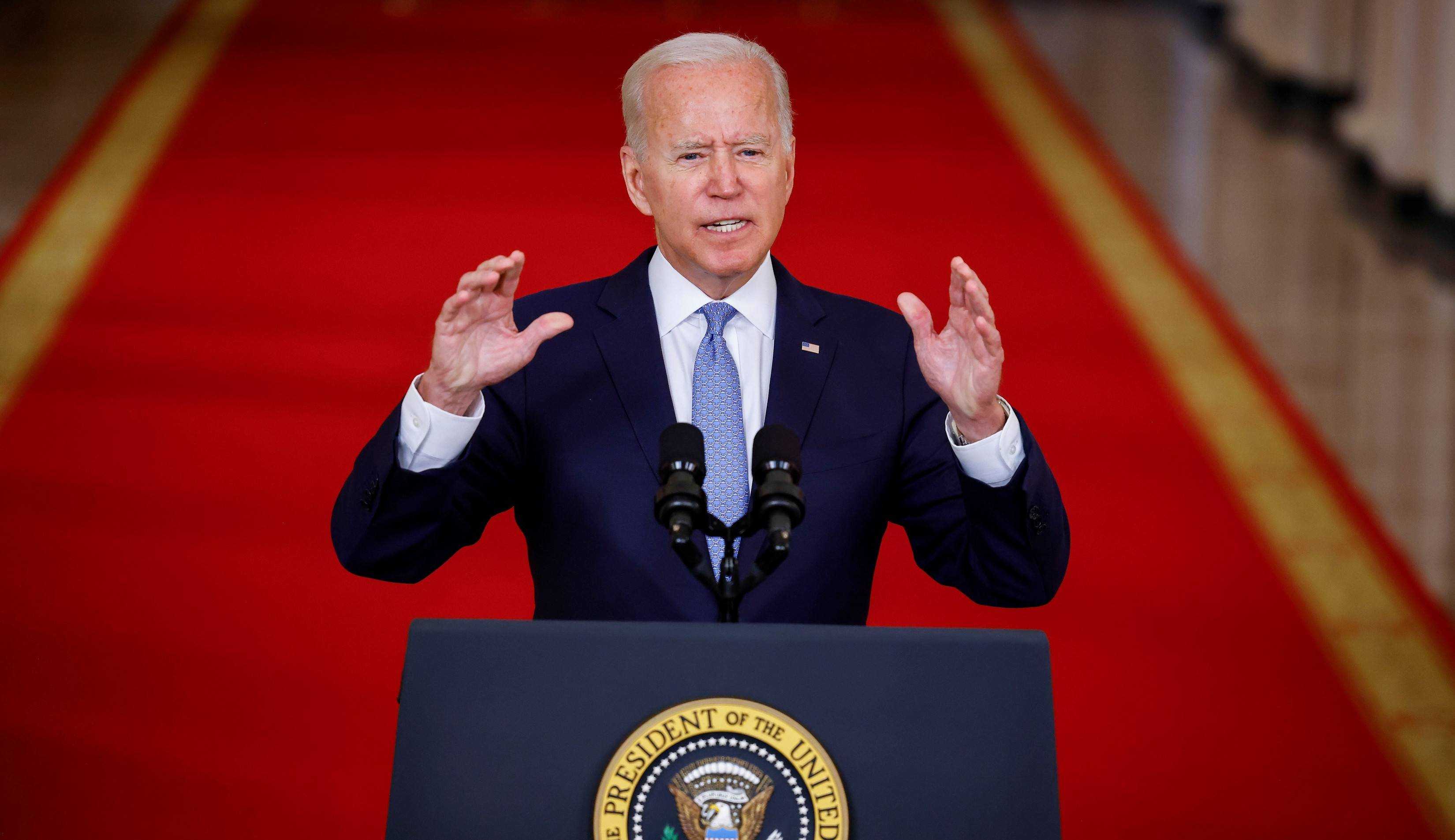 “Os Estados Unidos encerraram 20 anos de guerra no Afeganistão”, comemora Biden