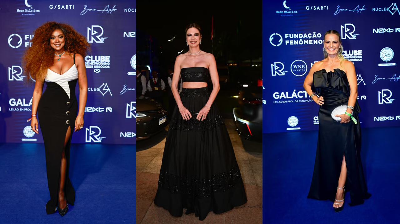 Celebridades brilham com elegância e estilo em leilão beneficente de Ronaldo Fenômeno