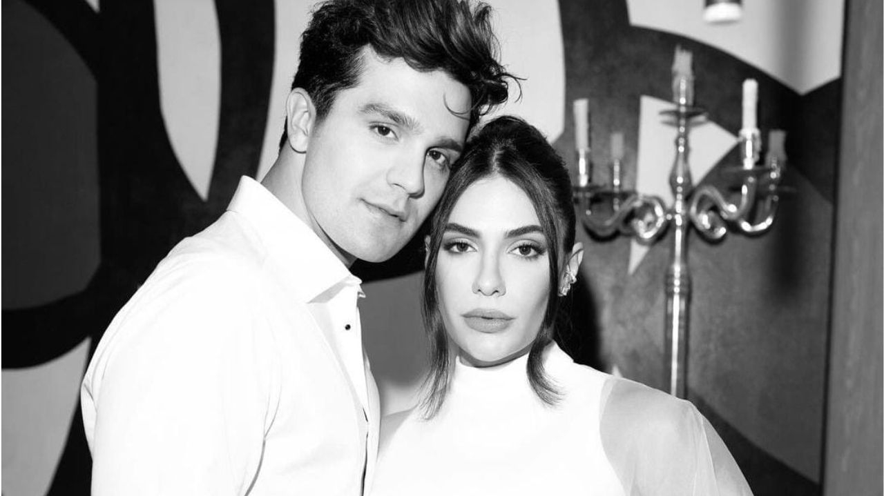 Jade Magalhães e Luan Santana encantam com looks sofisticados em casamento civil