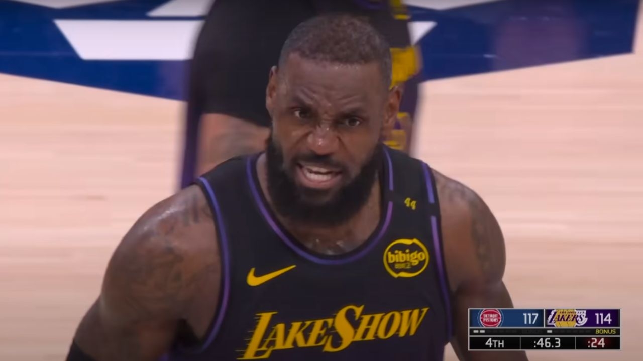Lebron James dá show, faz triplo-duplo, mas Lakers não bate o Detroit Pistons
