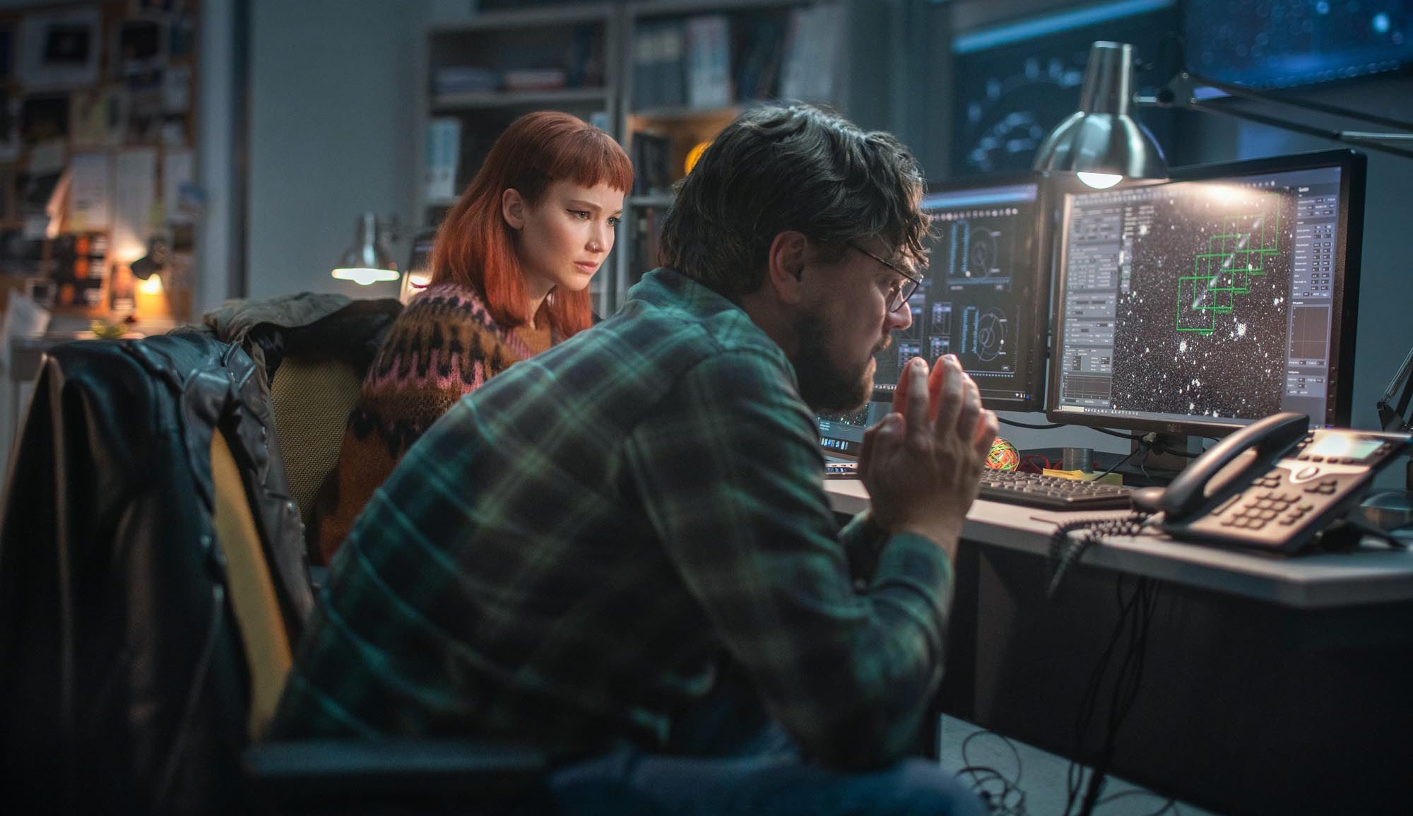 Netflix libera teaser de “/Não Olhe Para Cima”/, com Leonardo DiCaprio e Jennifer Lawrence