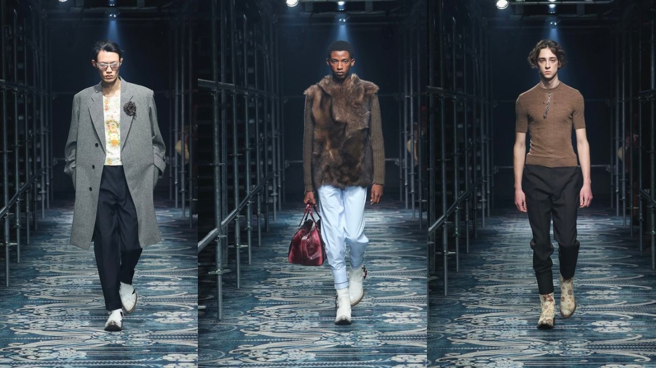 Milão 2025: Inspirada no instinto humano, Prada apresenta coleção de outono-inverno masculina