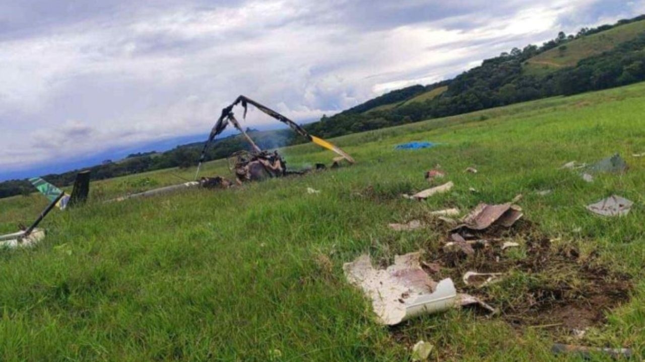 Queda de helicóptero mata três pessoas no interior de Minas Gerais