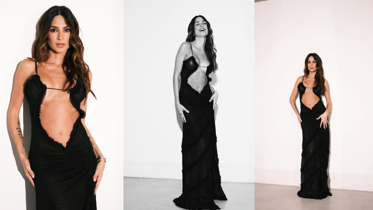 Thaila Ayala chama atenção com vestido usado em seu aniversário