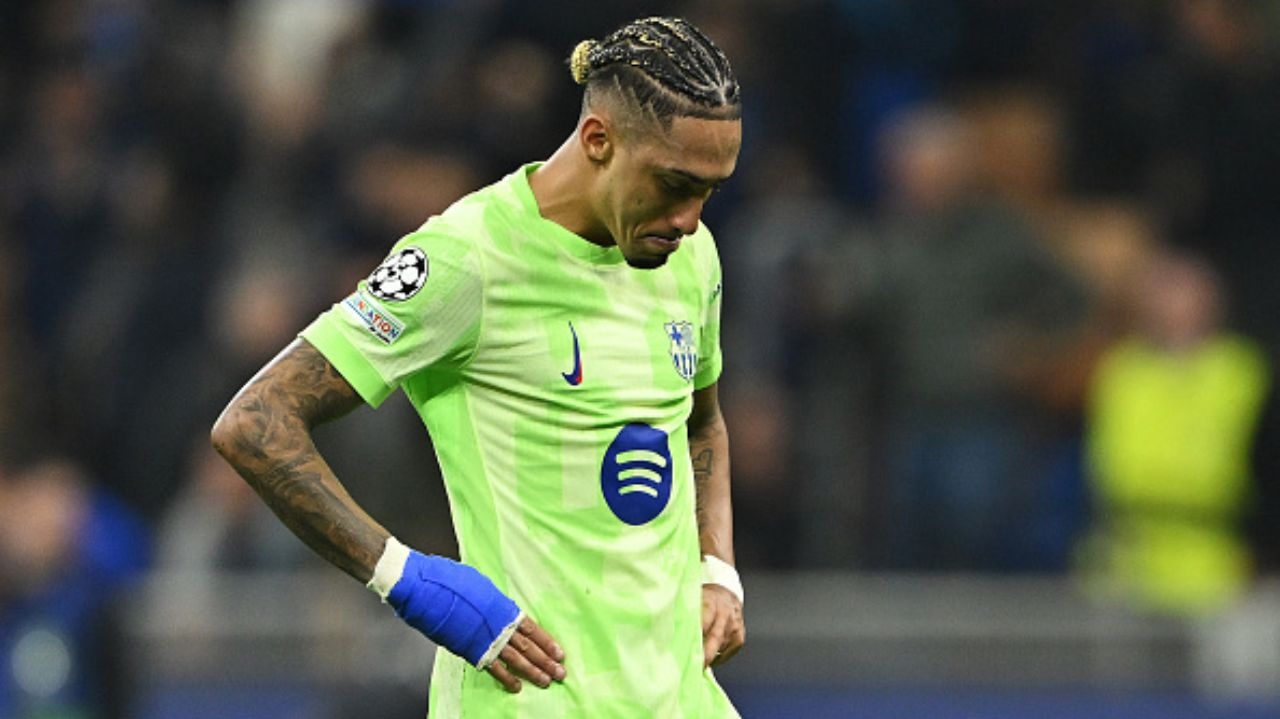 Raphinha comenta eliminação de Barcelona na Champions League