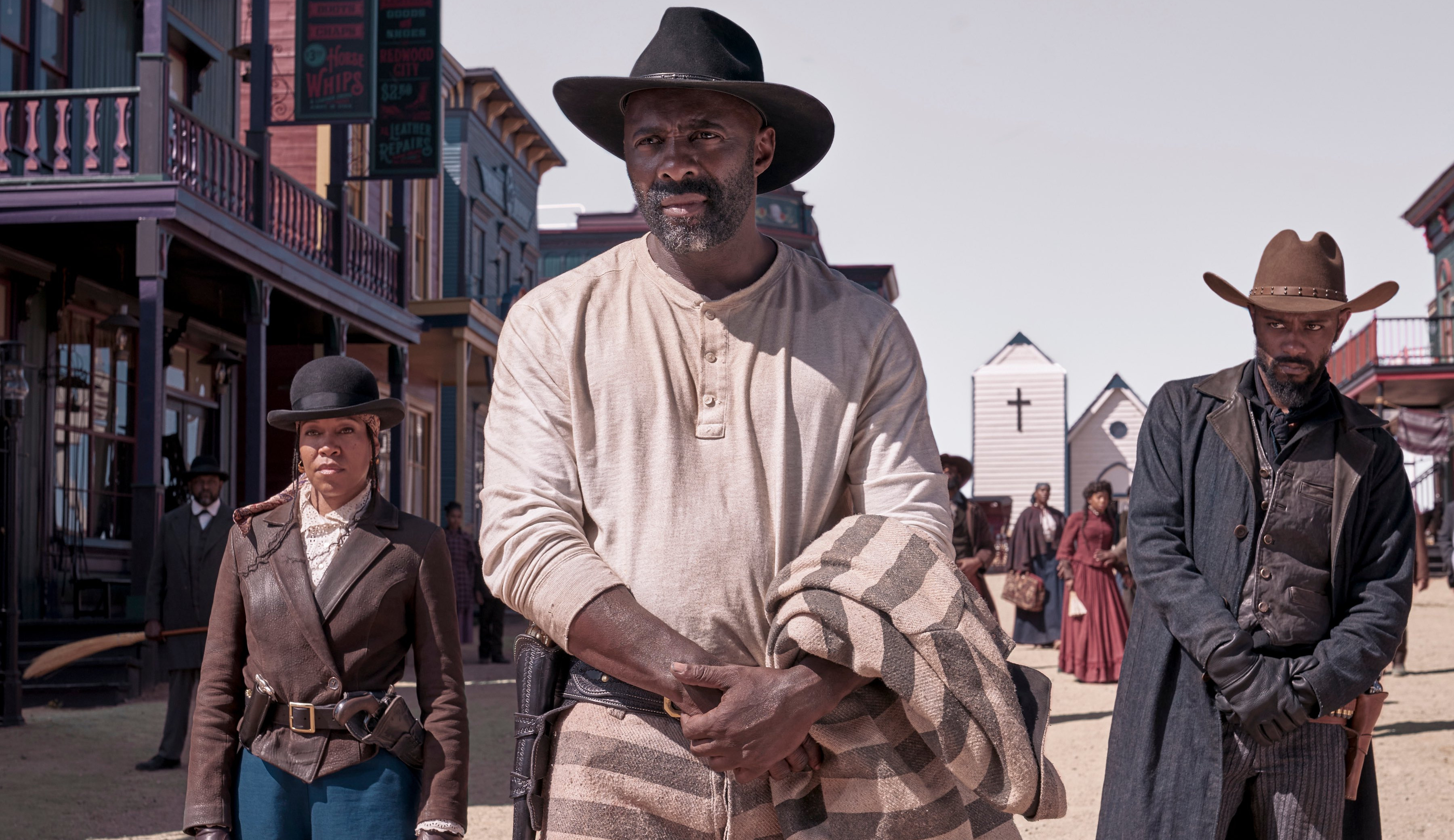 Trailer inédito do novo faroeste da Netflix “/Vingança & Castigo”/, com Idris Elba, Regina King e Jonathan Majors