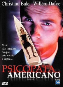 Capa do filme Psicopata Americano, em sua versão DVD dos anos 2000