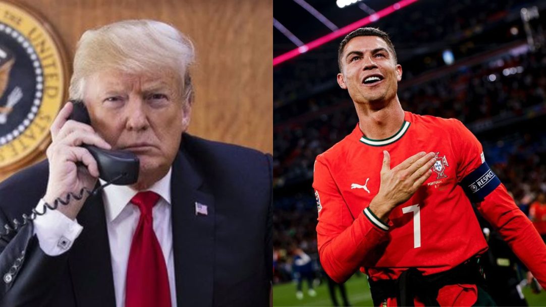 Cristiano Ronaldo envia presente esportivo e diplomático a Donald Trump