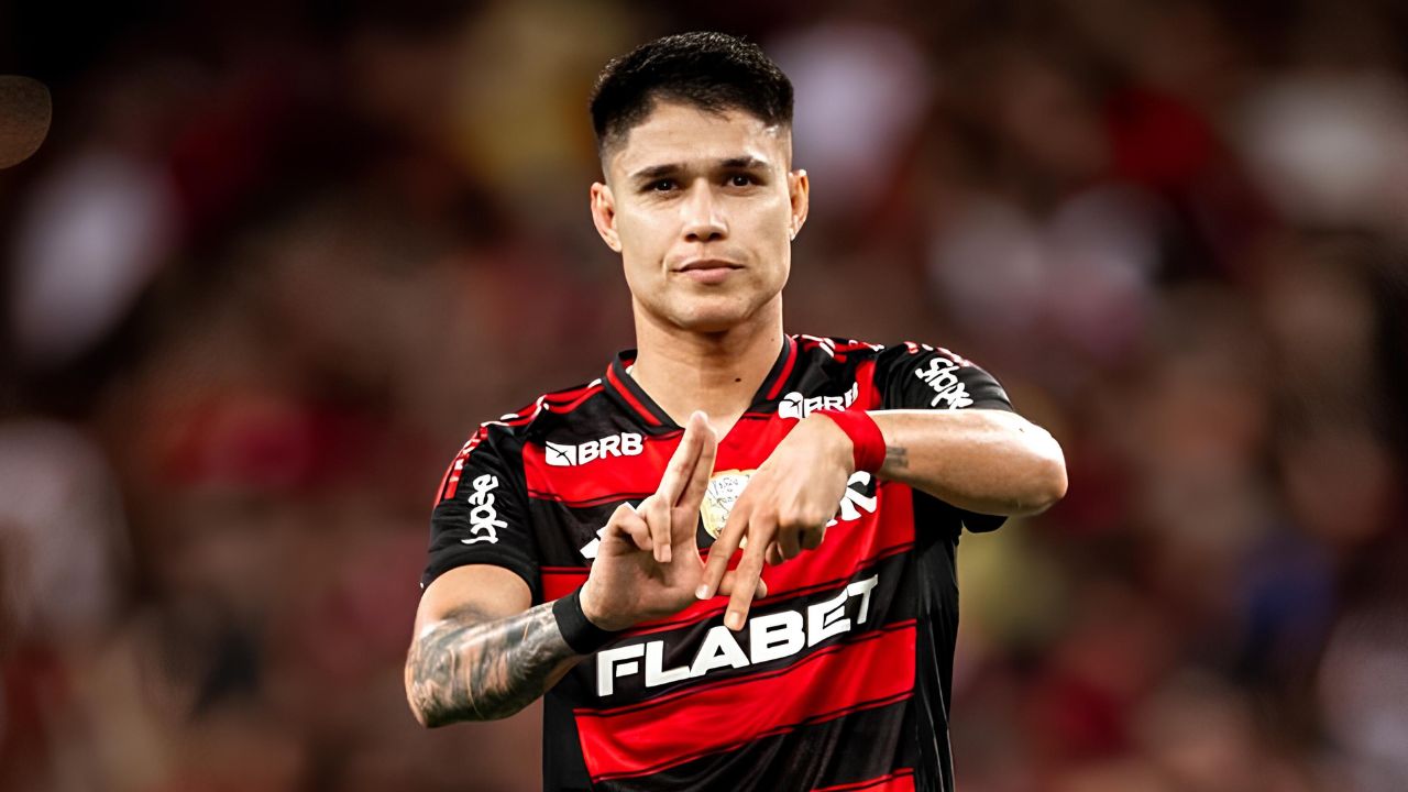 Luiz Araújo comemorando gol contra o Fortaleza | Reprodução/Instagram/@l.araujo11oficial