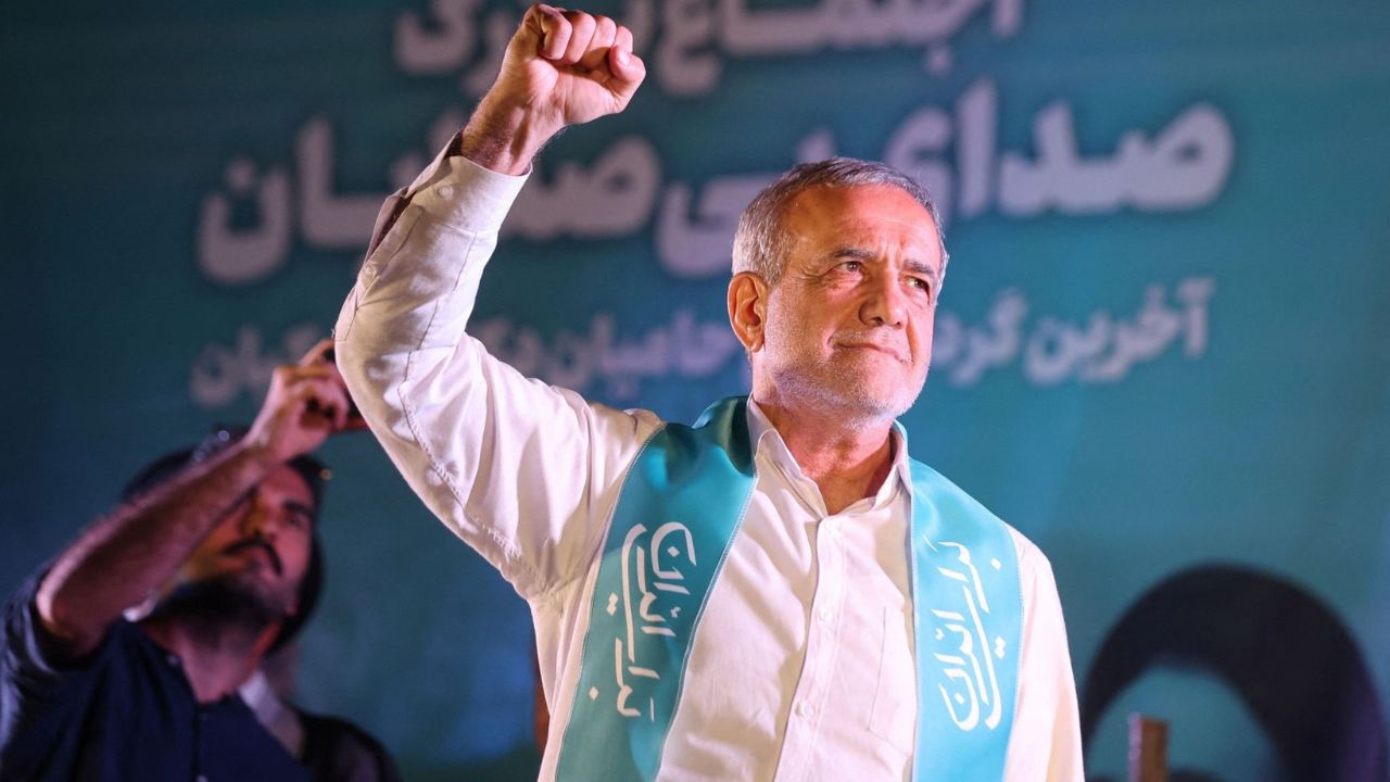 Presidente do Irã, Masoud Pezeshkian | Reprodução/X/@eixopolitico