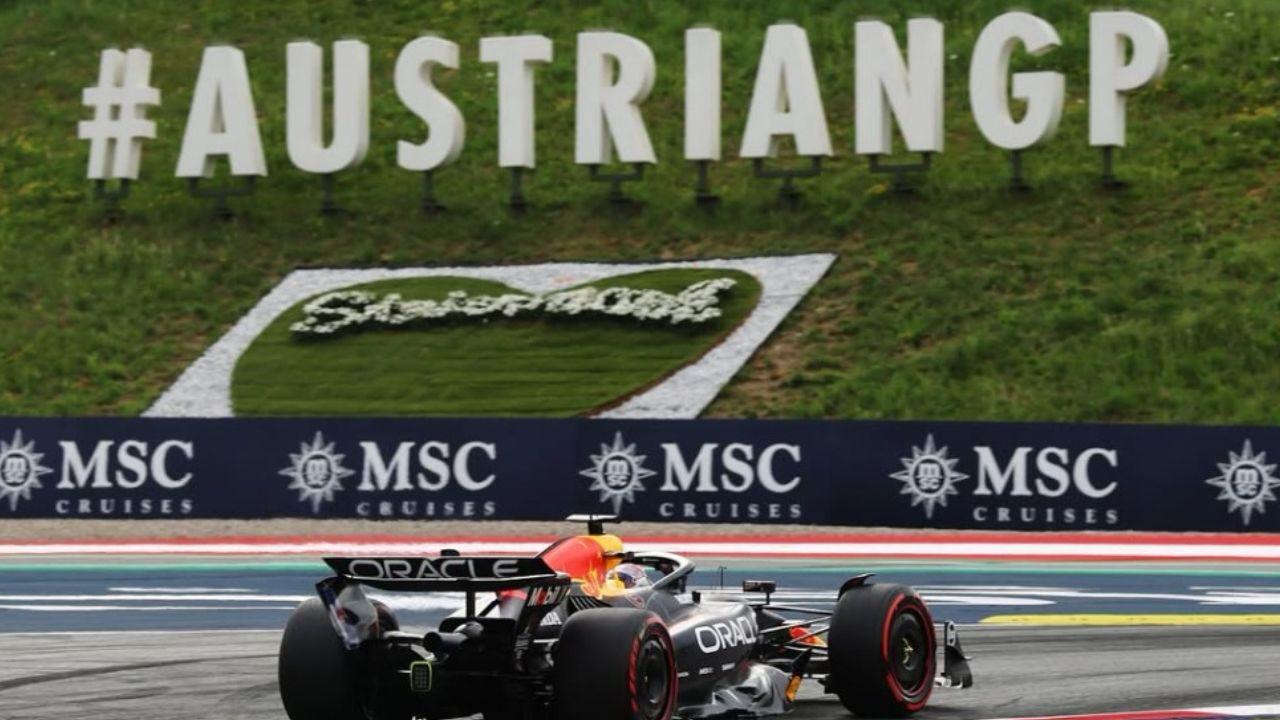 Carro do piloto Max Verstappen no Circuito Red Bull Ring I Reprodução/Instagram/@verstappencom