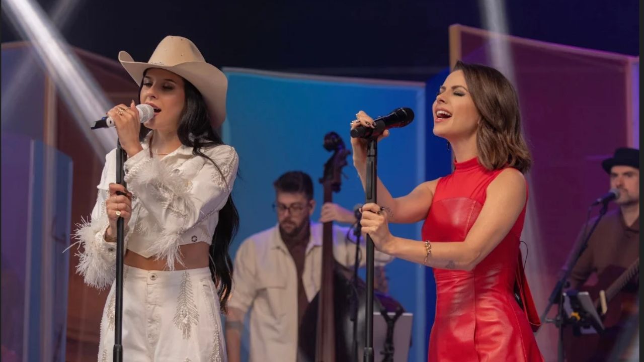 Ana Castela e Sandy no programa Nesse Canto eu Conto | Reprodução/instagram/sandyoficialpoa
