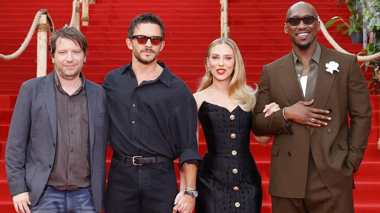 Gareth Edwards,
Jonathan Bailey, Scarlett Johansson, Mahershala Ali I Reprodução/Instagram/@jurassicworld