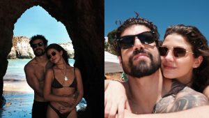Caio Castro e Vitória Bohn compartilham momento romântico nas redes