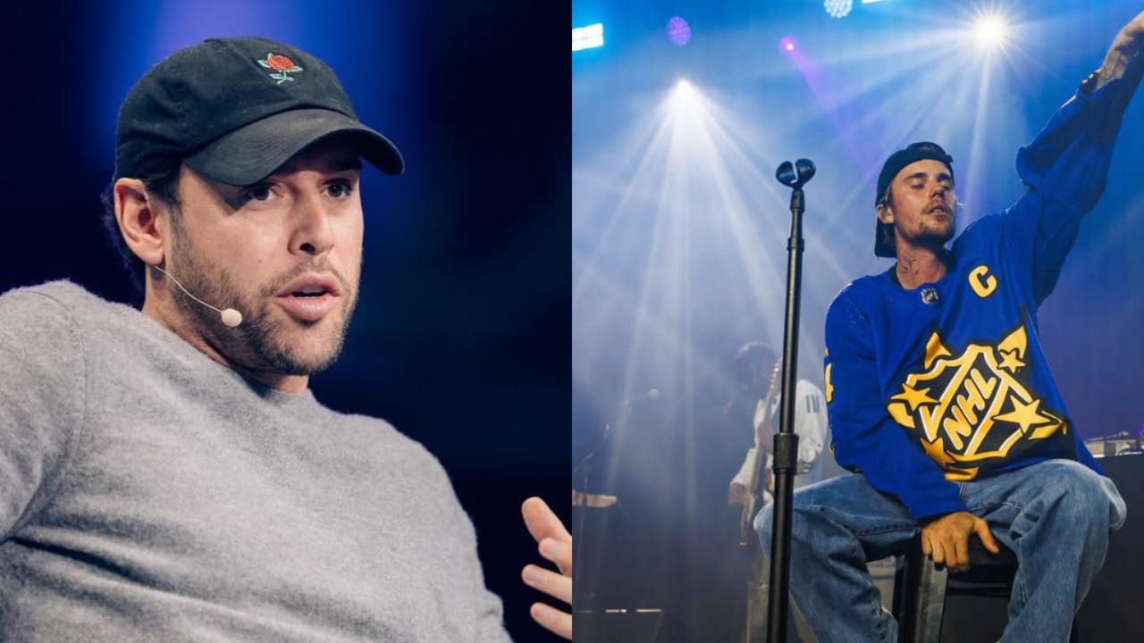 Scooter Braun e Justin Bieber em suas redes sociais | Reprodução/Instagram/@scooterbraun/@lilbieber