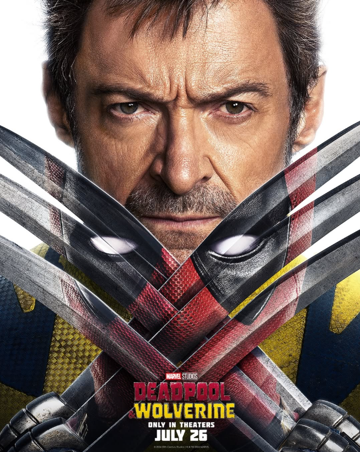 Pôster de Deadpool e Wolverine, que conta com o retorno de Hugh Jackman como Wolverine. Foto: Reprodução/Instagram @xmenofficial