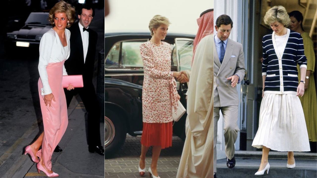 O retorno dos saltos queridinhos de Lady Diana prova que o estilo elegante e inteligente da princesa | Reprodução/Pinterest/@danaarichards