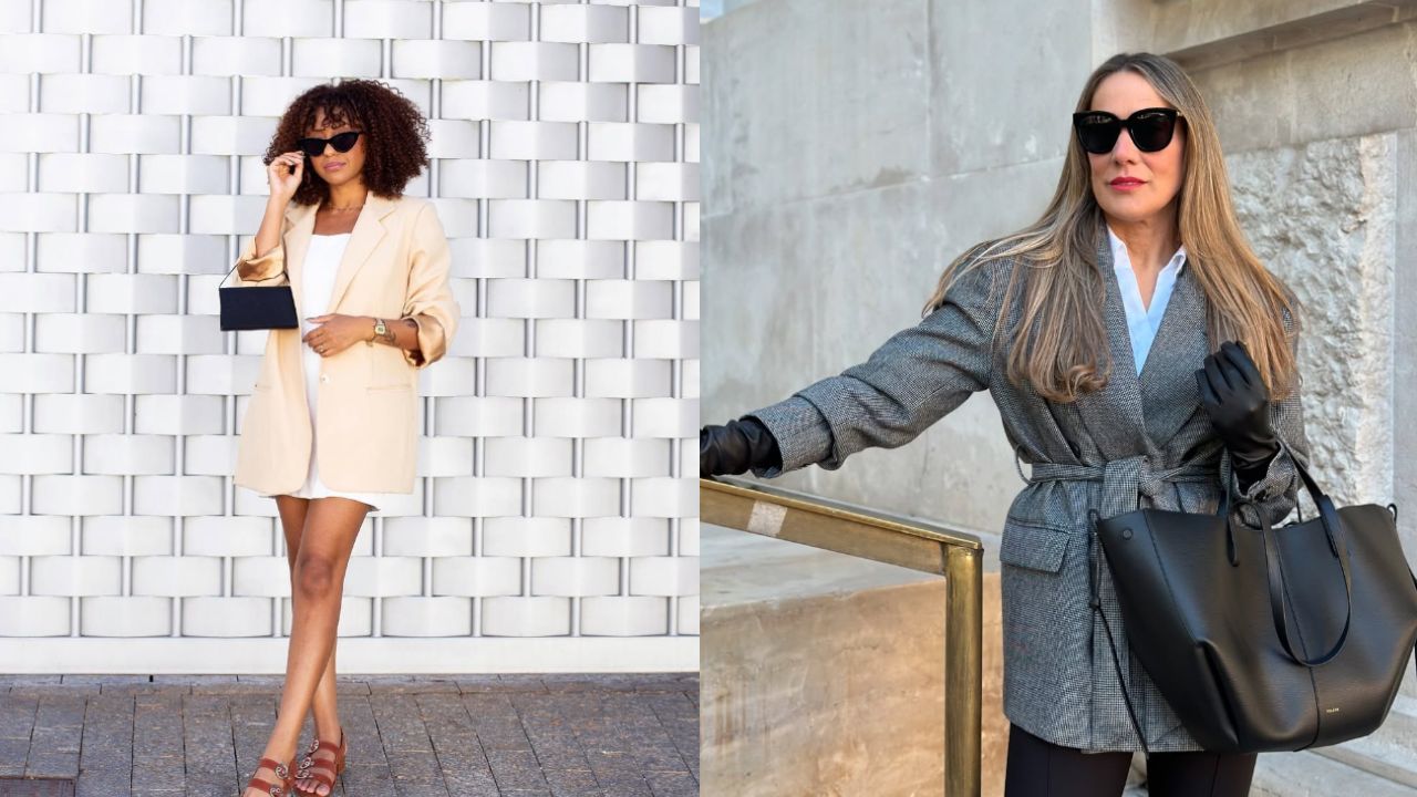 Como incorporar o blazer em seus looks de inverno | Reprodução/Instagram/@samaracristinepublic/@guapayconestilo