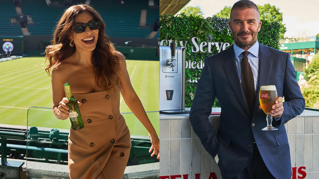 Juliana Paes e Beckham em Wimbledon | reprodução/Instagram/@julianapaes/@davidbeckham
