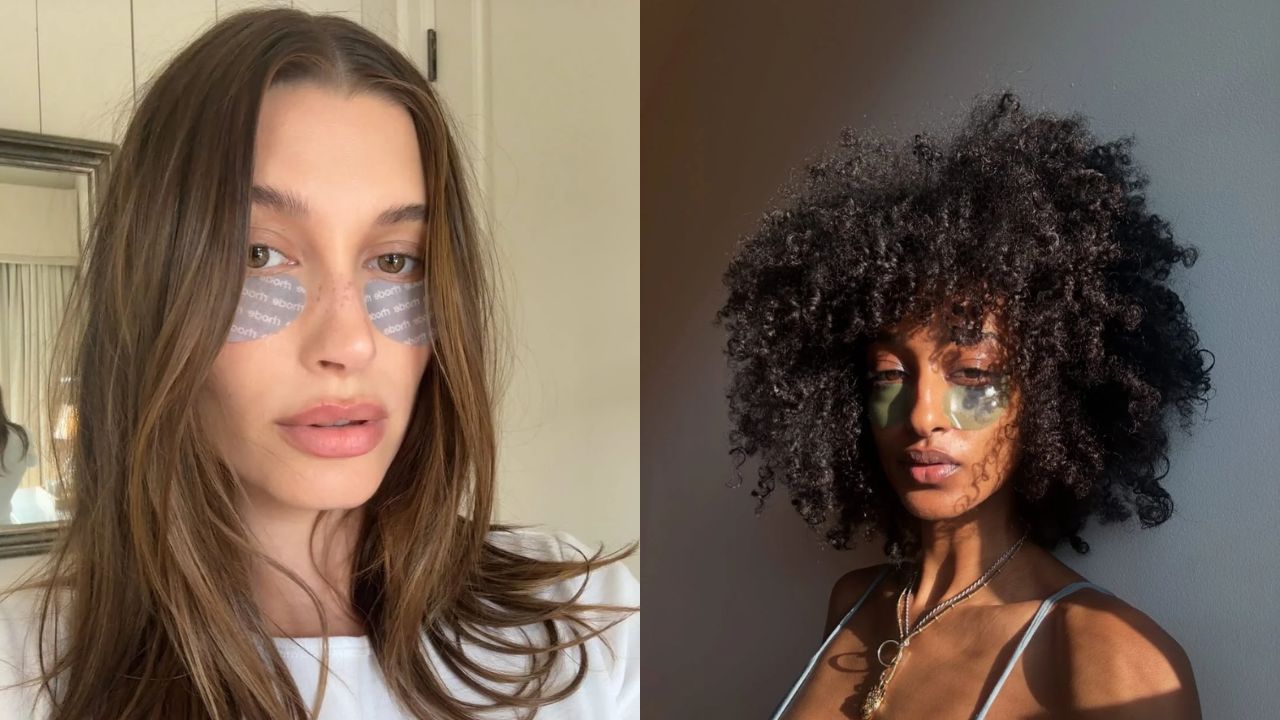 Hailey Bieber e Lihem Russom usa eye patches I Reprodução/Instagram/@lihemrussom/@haileybieber