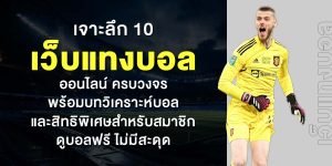 เจาะลึก 10 เว็บแทงบอลออนไลน์ ครบวงจร พร้อมบทวิเคราะห์บอล และสิทธิพิเศษสำหรับสมาชิก ดูบอลฟรี ไม่มีสะดุด