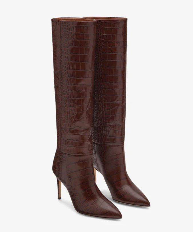Bota da Paris Texas modelo Stiletto Boot 85, com um salto agulha de 85mm e na cor Chocolate brown