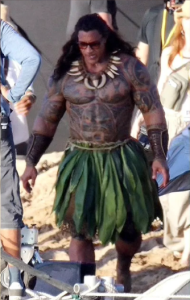 Foto de The Rock no set de Moana. Foto: Reprodução/Internet @einerd.com.br