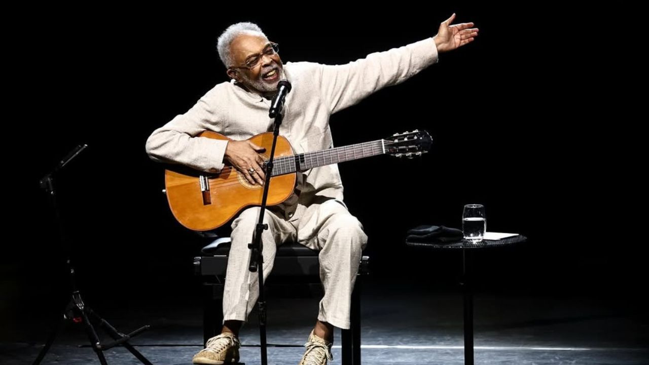 Gilberto Gil no evento SP2B I Reprodução/Instagram/@jeancarniels