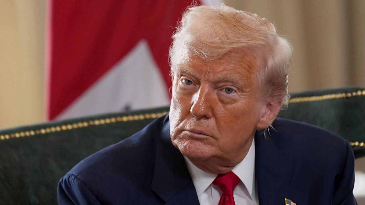 Donald Trump em reunião na Escócia | Reprodução/Andrew Harnik/Getty Images Embed