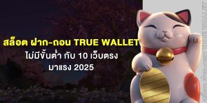 สล็อต ฝาก-ถอน True Wallet ไม่มีขั้นต่ำ กับ 10 เว็บตรงมาแรง 2025