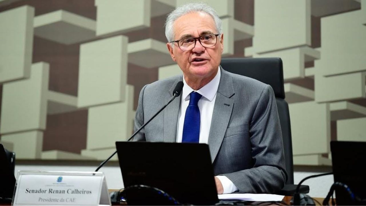Renan Calheiros na Comissão de Assuntos Econômicos do Senado | Reprodução/Instagram/@renancalheiros