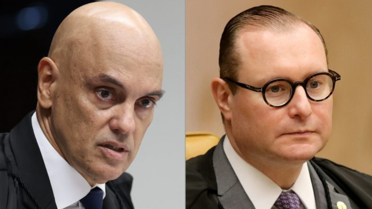 Os ministros do STF Alexandre de Moraes e Cristiano Zanin  | Reprodução/Antonio Augusto/Gustavo Moreno