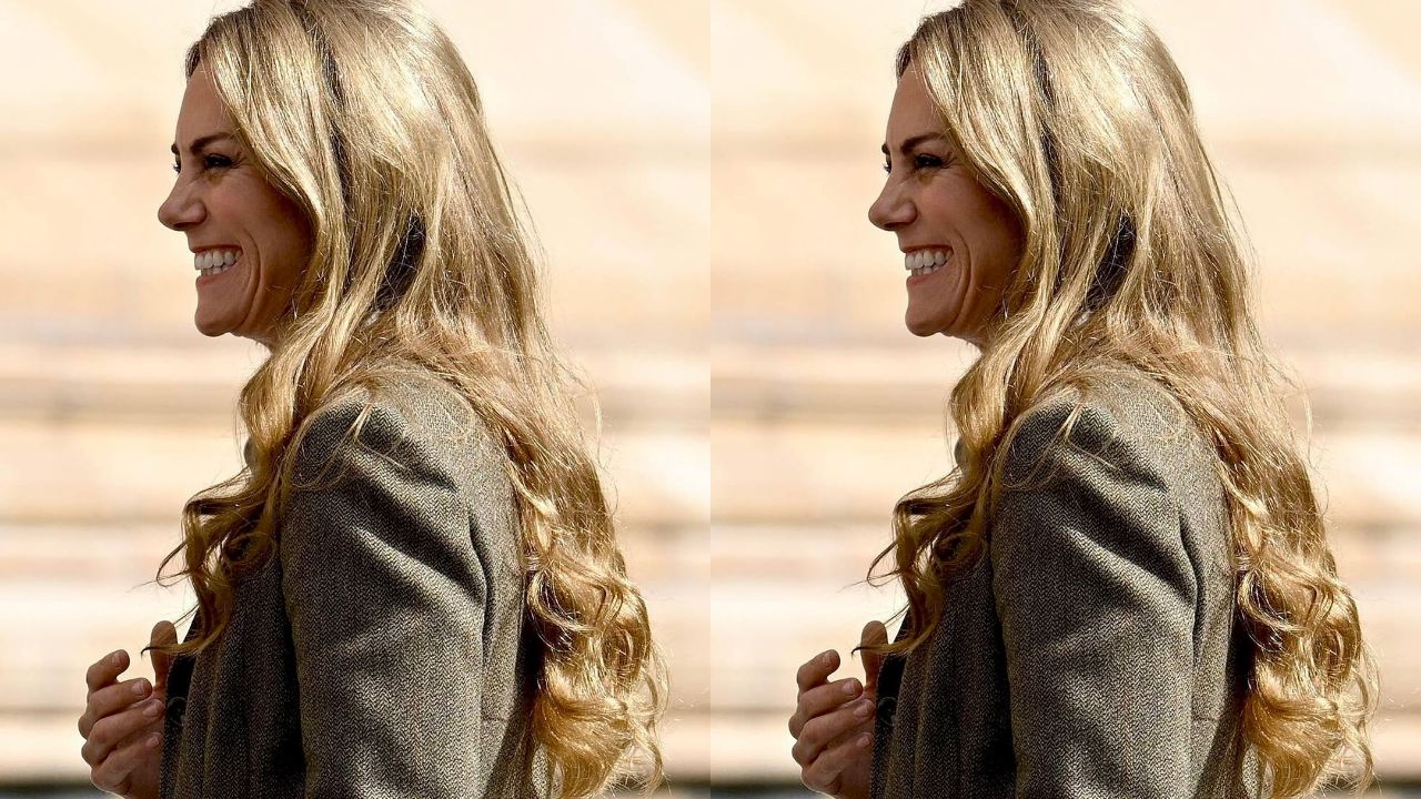 Kate Middleton surge com os fios loiros em Londres e chama a atenção
