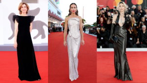 Celebridades desfilam no tapete vermelho do Festival de Cinema de Veneza