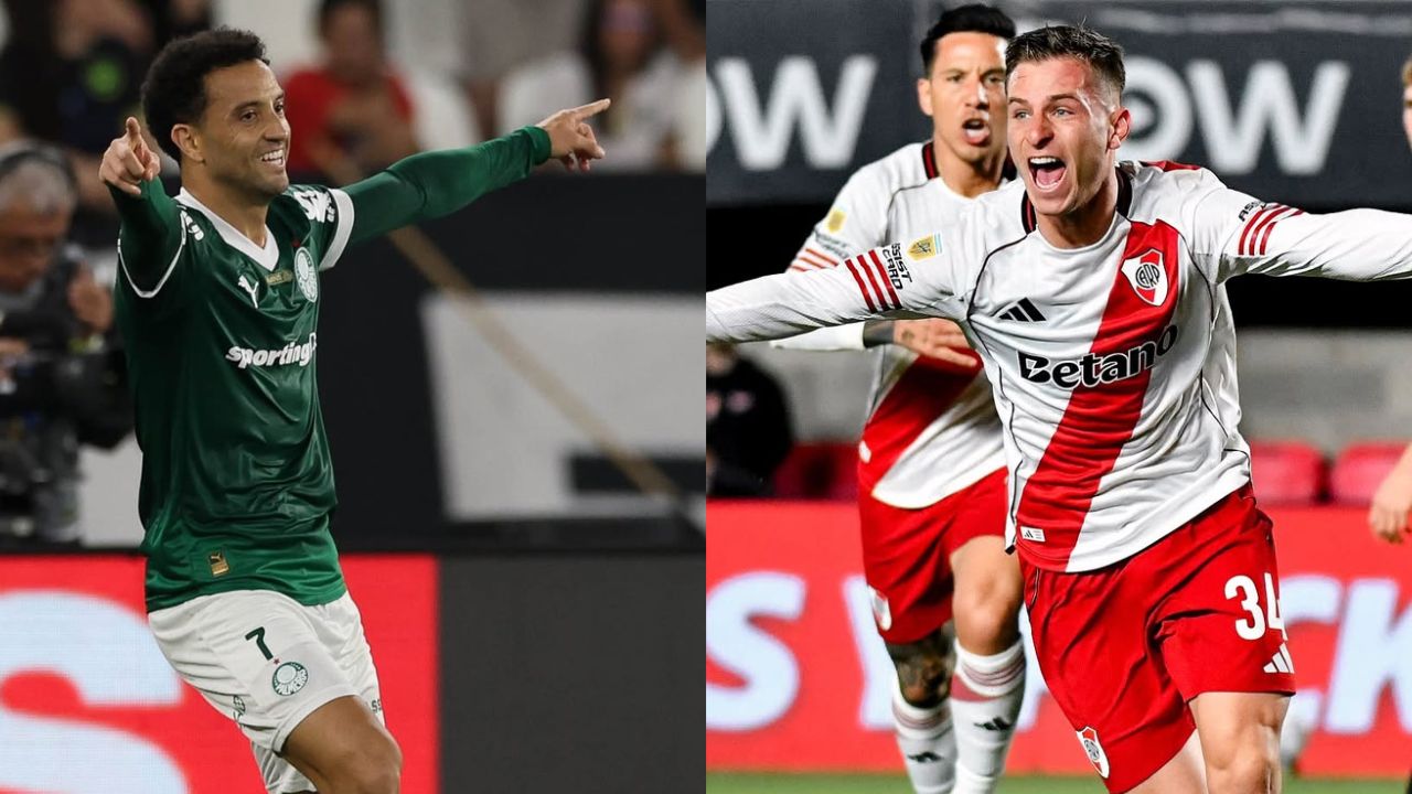 Felipe Anderson e Giuliano Galoppo | Reprodução/Instagram/@palmeiras/@riverplate