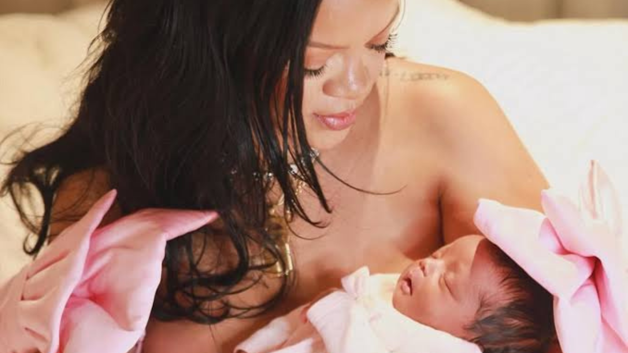 Rihanna e Rocki | Reprodução/Instagram/@mixvale