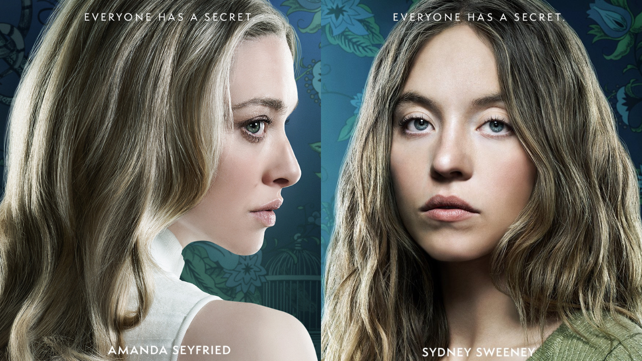 Amanda Seyfried e Sydney Sweeney em pôsteres do filme | Reprodução/X/@HousemaidMovie