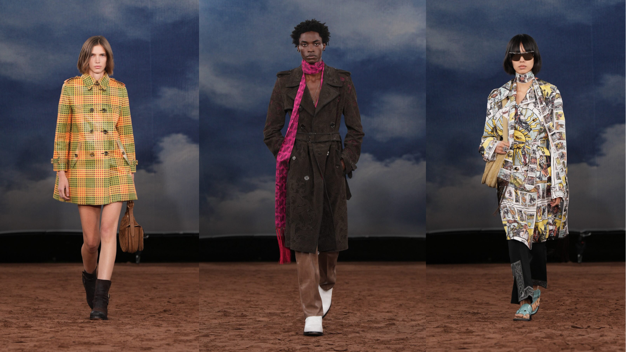 Looks utilizados pela maison Burberry durante a Semana de Moda de Londres verão 2026 l
Reprodução/Instagram/@burberry
