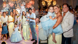 Poucos parentes e amigos de Zé Felipe comparecem ao aniversário de Maria Flor Poucos parentes e amigos de Zé Felipe comparecem ao aniversário de Maria Flor