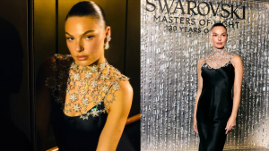 Isis Valverde protagoniza em Hollywood com colar de 12 mil cristais Isis Valverde protagoniza em Hollywood com colar de 12 mil cristais