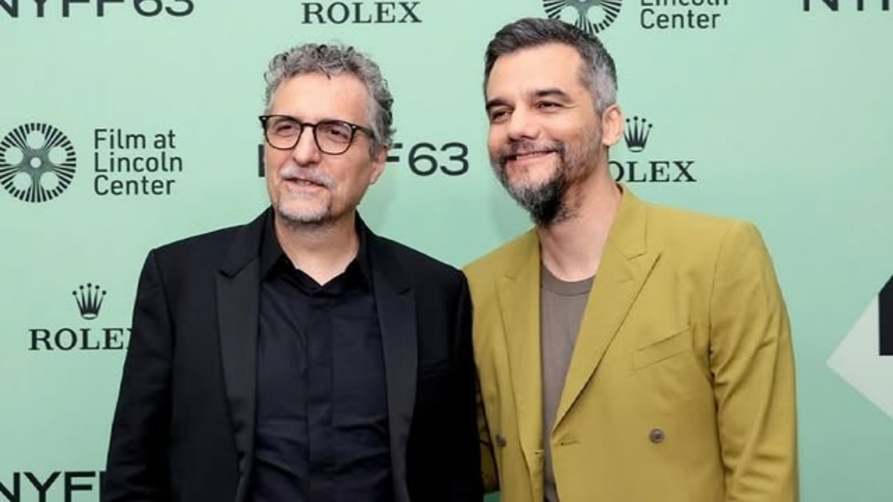 Kleber Mendonça Filho e Wagner Moura no Festival Internacional de Cinema de Nova York | Reprodução/Instagram/@oagentesecreto_filme