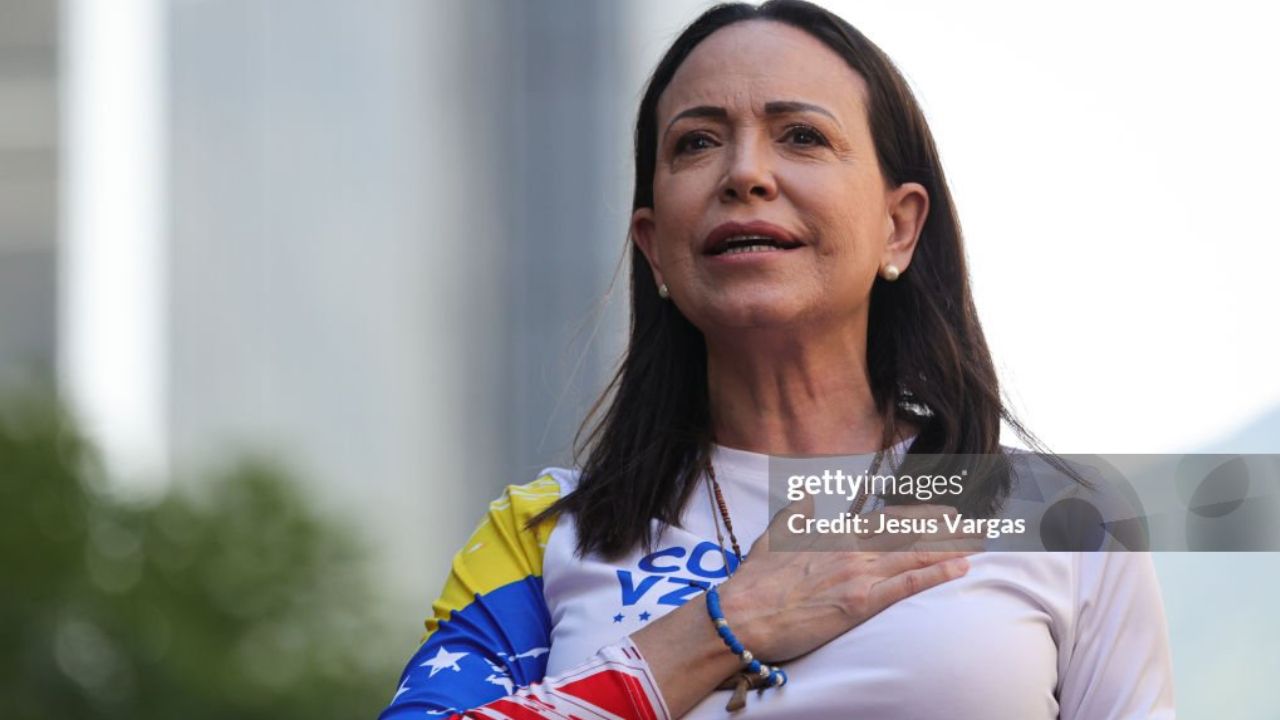 María Corina Machado | Reprodução/Jesus Vargas/Getty Images Embed