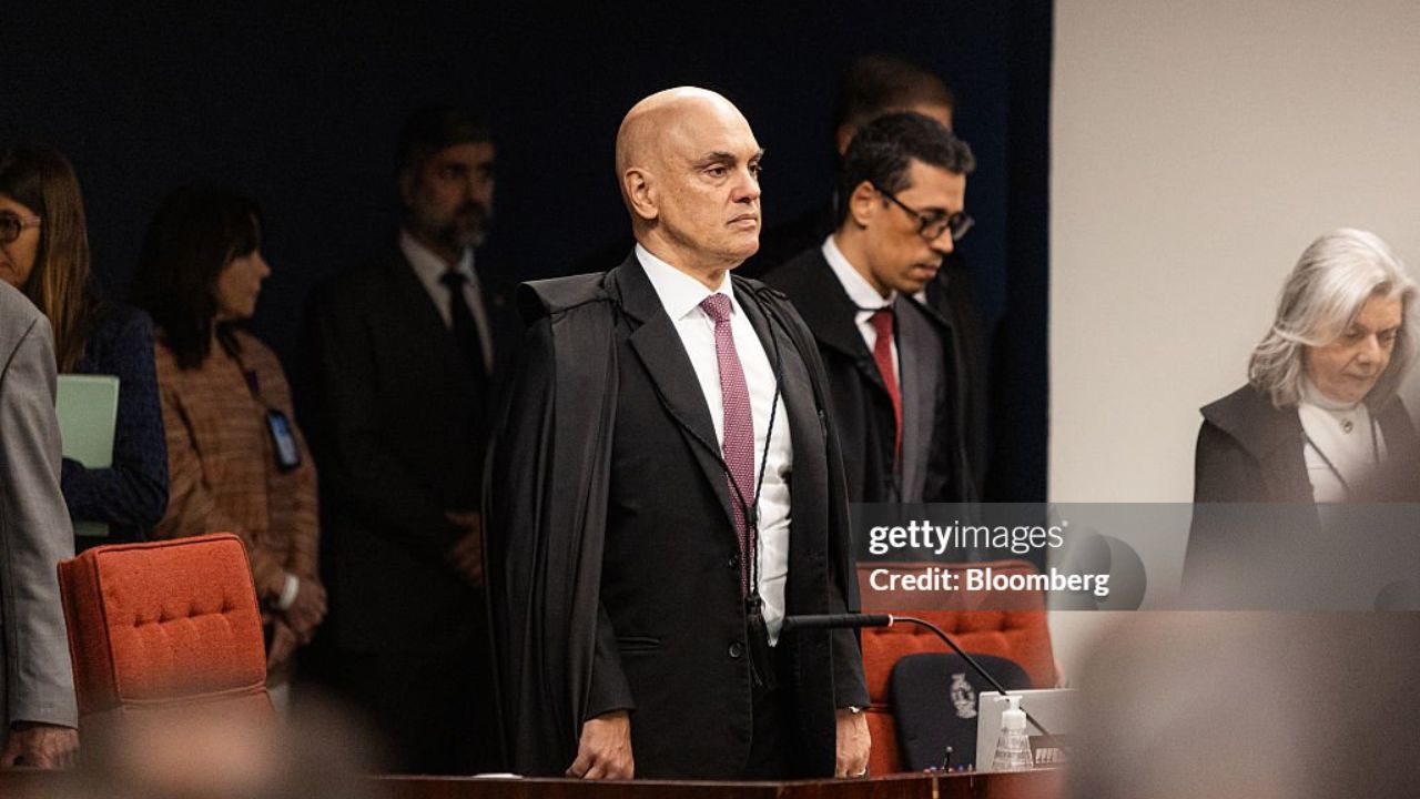 Alexandre de Moraes | Reprodução/Bloomberg/Getty Images Embed)