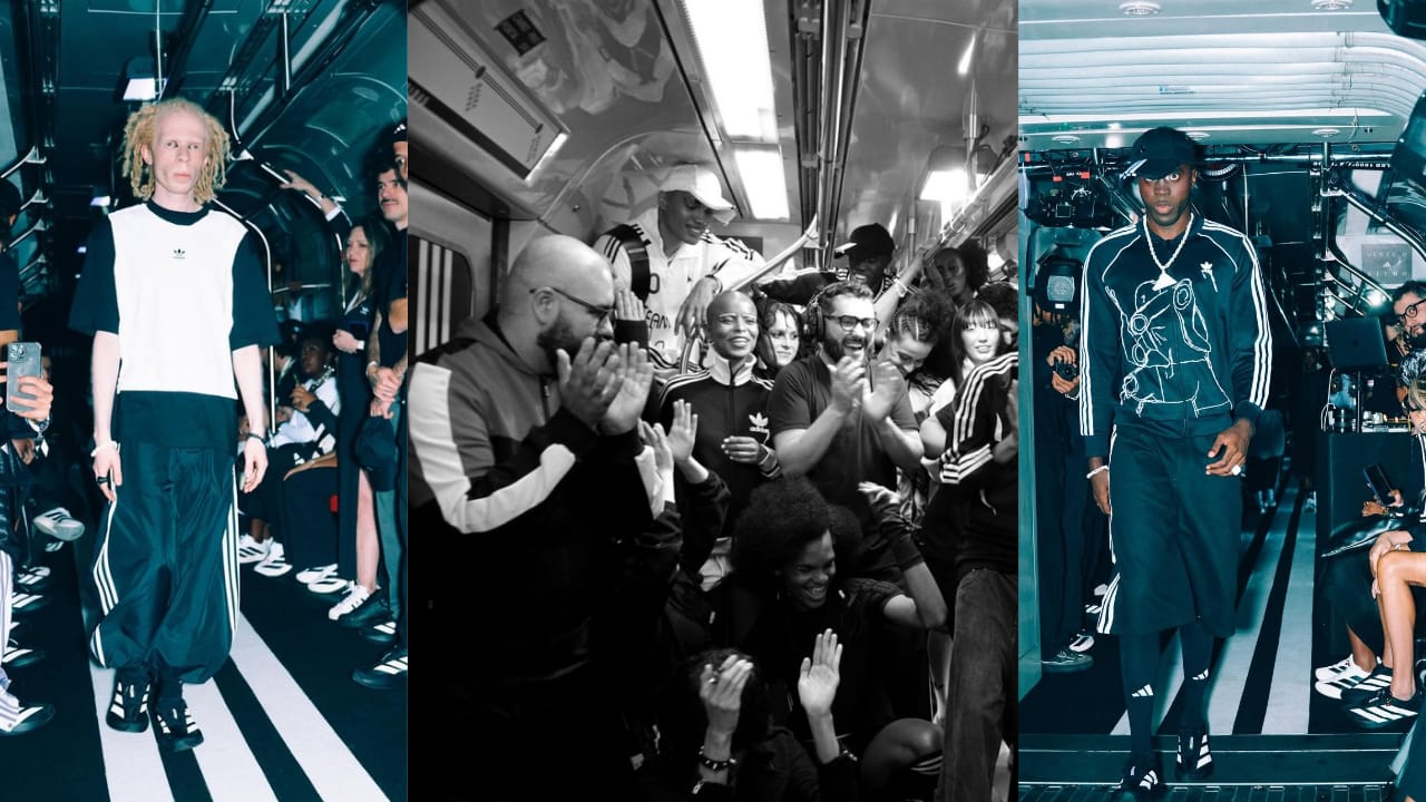 Adidas faz estreia da coleção Adizero EVO SL durante um desfile itinerante no trem l
Reprodução/Instagram/@eusou.will